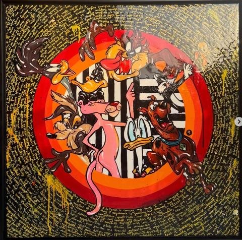 Looney Tunes, painting by Oana Cocindau