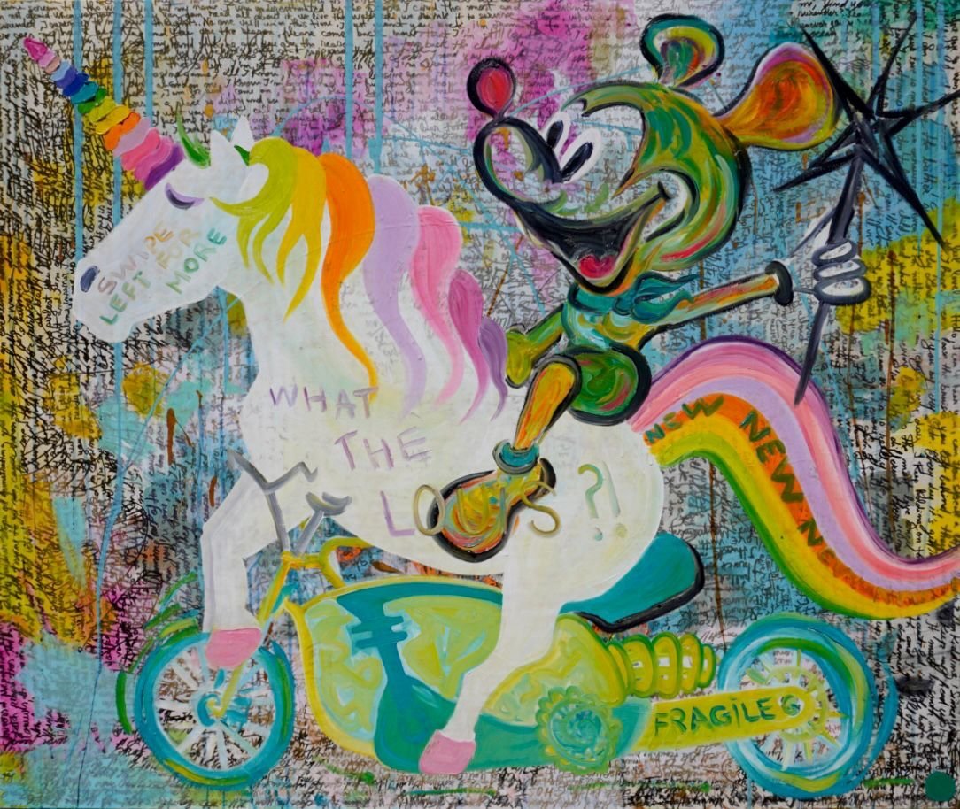 Ride The Impossible, painting by Oana Cocindau